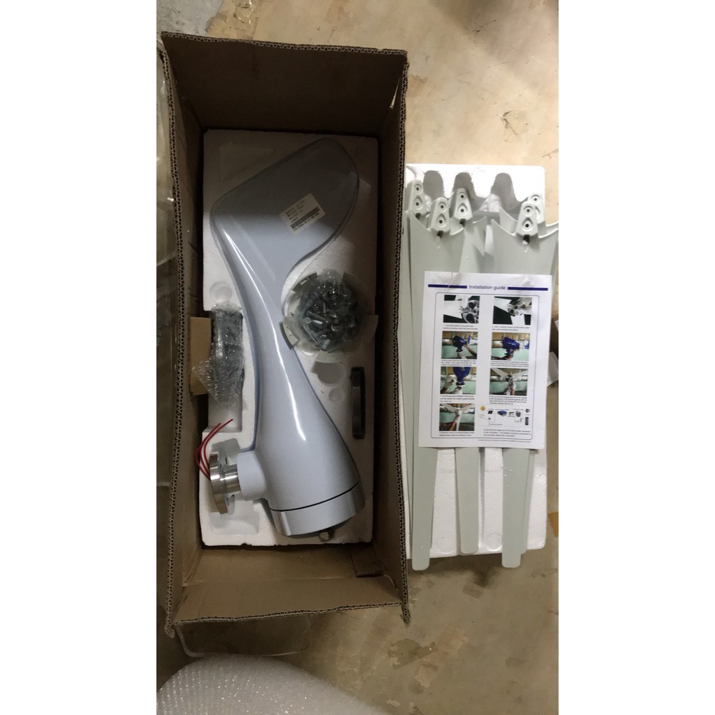 Tuabin Điện Gió 500W / 1000W, 12V-24V, Tuabin Gió Trục Ngang