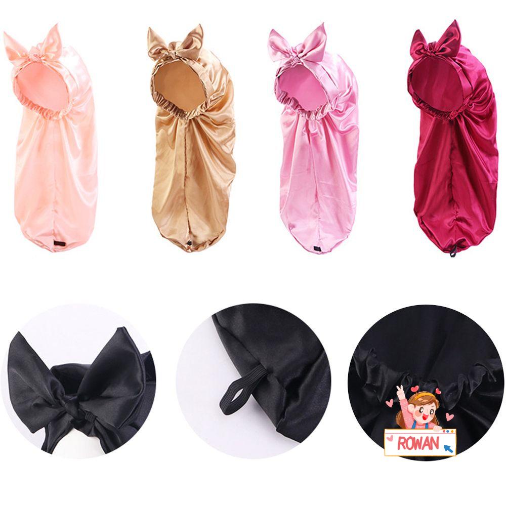 Mũ Trùm Đầu Khi Ngủ Bằng Vải Satin Co Giãn Cho Nữ
