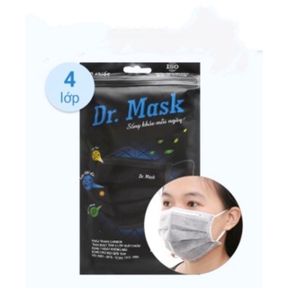 Khẩu trang Dr. Mask chính hãng 4lớp than hoạt tính