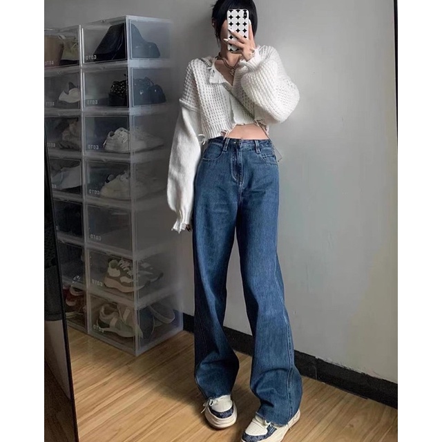 Áo Len Dáng Croptop Kiểu Rách