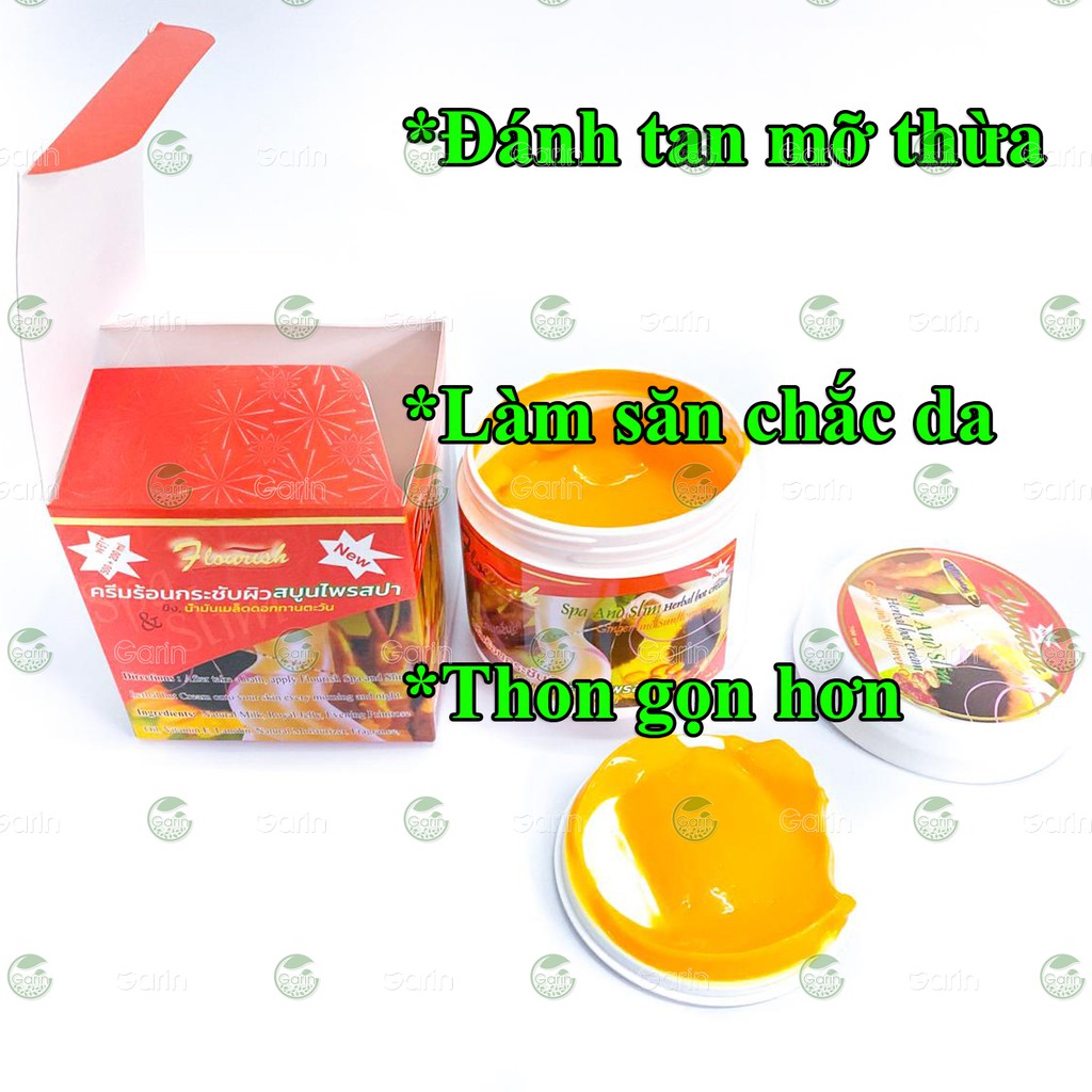 Kem tan mỡ bụng gừng ớt FLOURISH Thái Lan 700ml giúp giảm nhanh mỡ thừa mang lại vòng eo thon gọn, hông đùi săn chắc