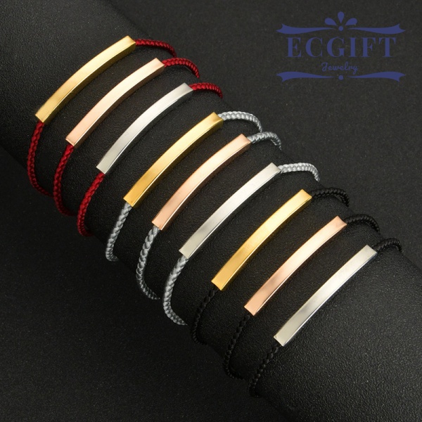Vòng Đeo Tay ECGIFT BR007 Bằng Thép Không Gỉ Điều Chỉnh Tùy Ý Dành Cho Cặp Đô