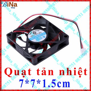 Quạt tản nhiệt 12v 7*7*1.5cm 9 cánh