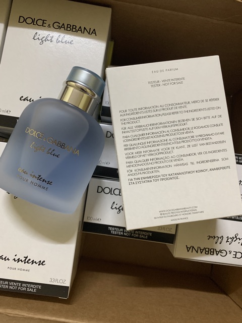 Nước hoa tester D&G light blue eau intense pour homme 100ml (như hình) | BigBuy360 - bigbuy360.vn