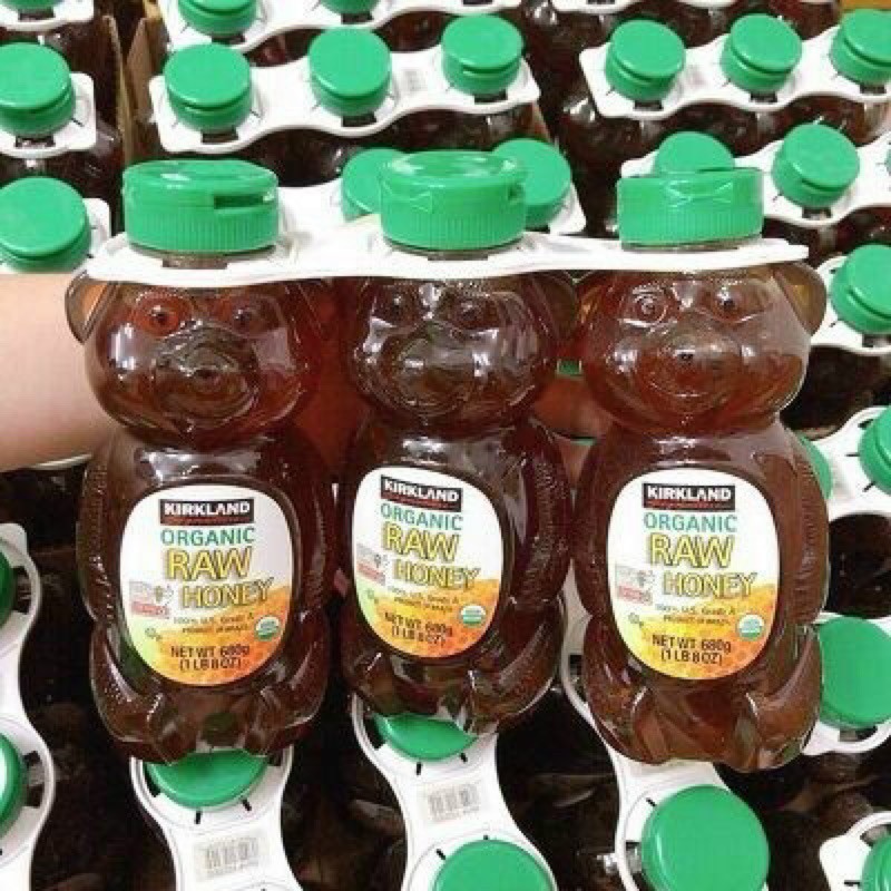 Mật Ong Honey Bear Kirkland Hữu Cơ tinh khiết nguyên chất 680g