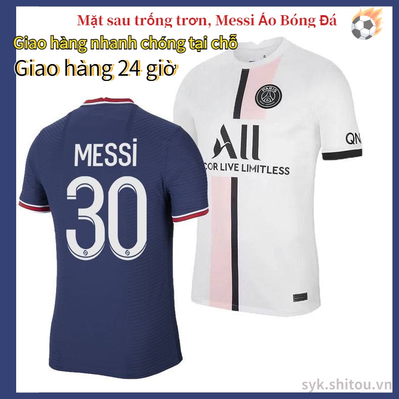 bán như tôm tươi/ Áo Thun Đá Banh In Số Cầu Thủ Bóng Đá Paris Saint Germain Messi Cỡ Lớn Chất Lượng Cao /cod
