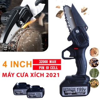 [RẺ VÔ ĐỊCH] Máy cưa xích cầm tay dùng pin Hitachi 199V - 2 Pin 10 Cell