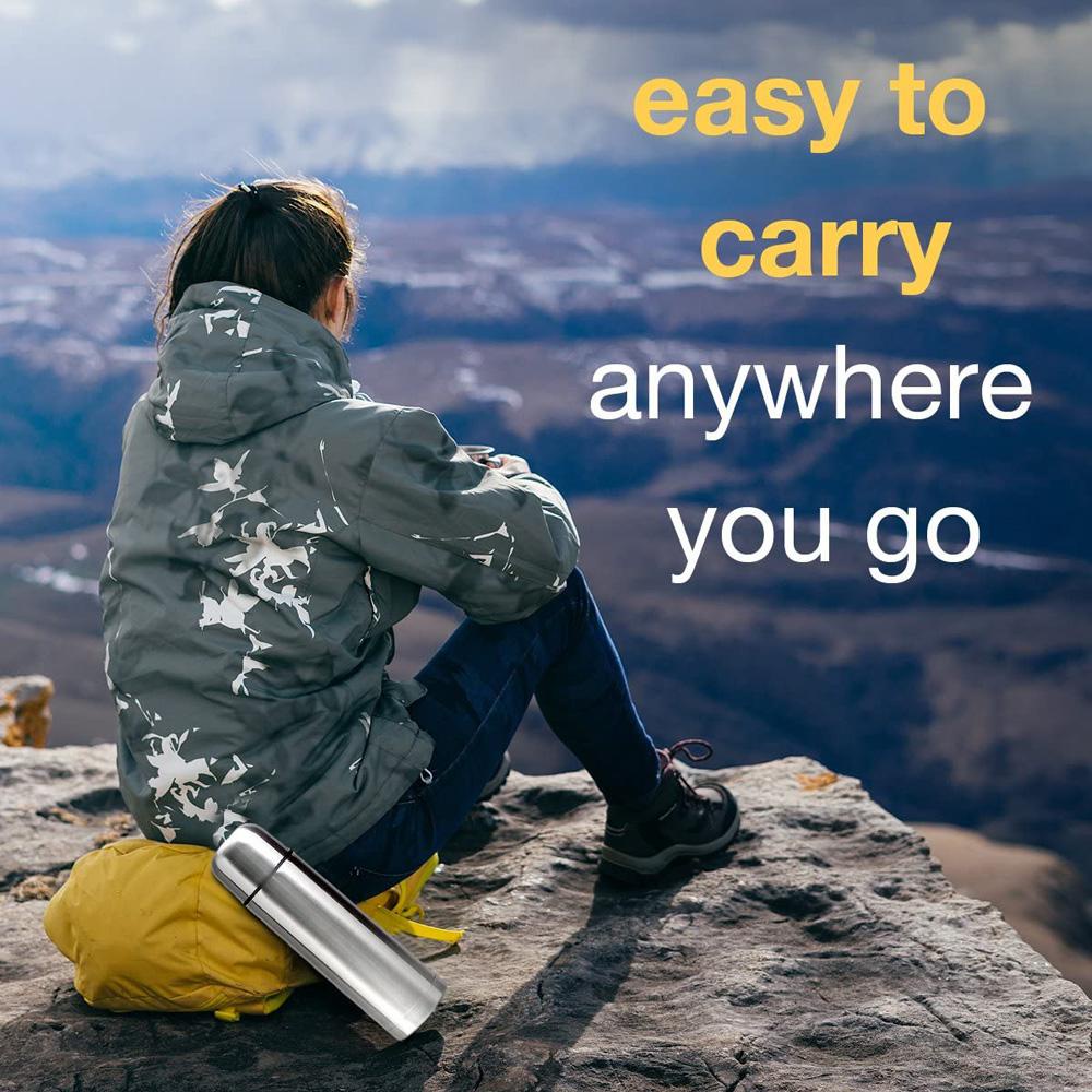 YIYU Bình Nước Giữ Nhiệt Bằng Thép Không Gỉ Chống Tràn Họa Tiết Sao Trời Độc Đáo