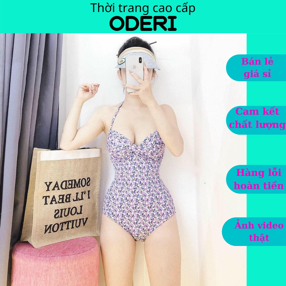 Bikini, Đồ Bơi Một Mảnh Liền Thân Hoa Nhí Có Gọng Và Mút Nâng Ngực Rẻ Đẹp ODERI LT-092