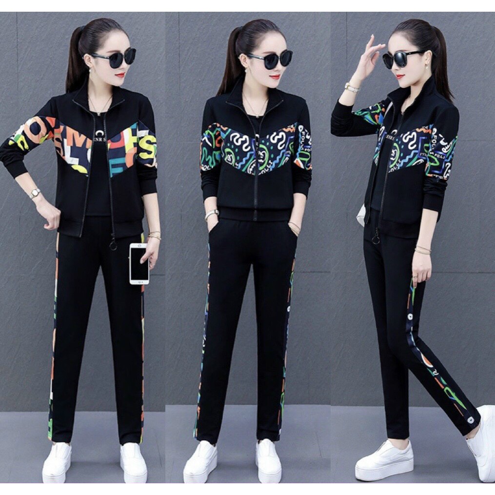 SET BỘ THUN THỂ THAO PHỐI HỌA TIẾT SANG TRỌNG SIZE 45KG ĐẾN 70KG