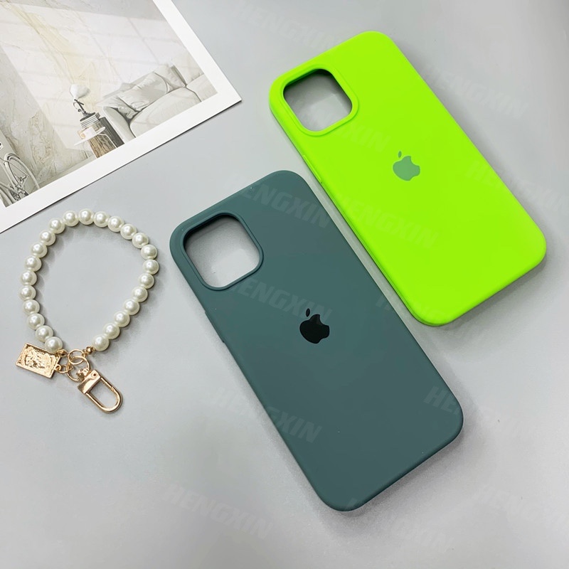 Ốp Lưng Silicone Mềm Màu Trơn Cá Tính Cho 7 7plus 8 8plus X Xr Xs 11 12promax Pluspro Max | BigBuy360 - bigbuy360.vn