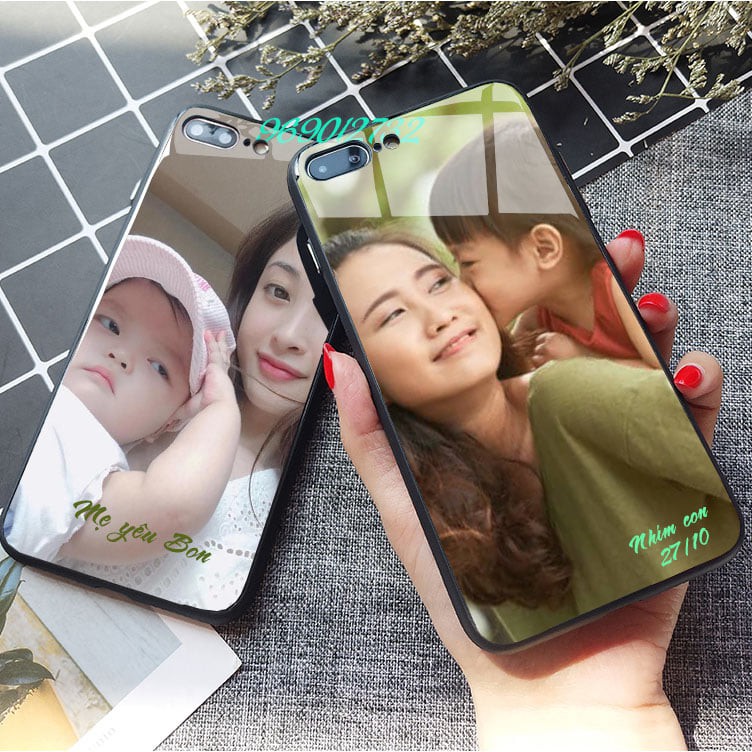 Ốp lưng kính in hình theo yêu cầu iPhone 6 6s 6plus 6splus 7 8 7 plus 8plus x xs xr xsmax 11 pro - C31