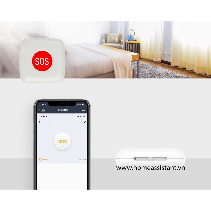 Nút Bấm Báo Động Khẩn Cấp Zigbee 3.0 Tuya Sonoff ZOS01 (Hỗ trợ HomeAssistant)