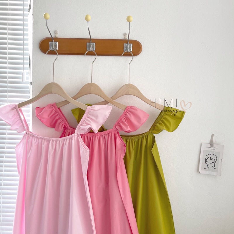 váy dây tay cánh tiên