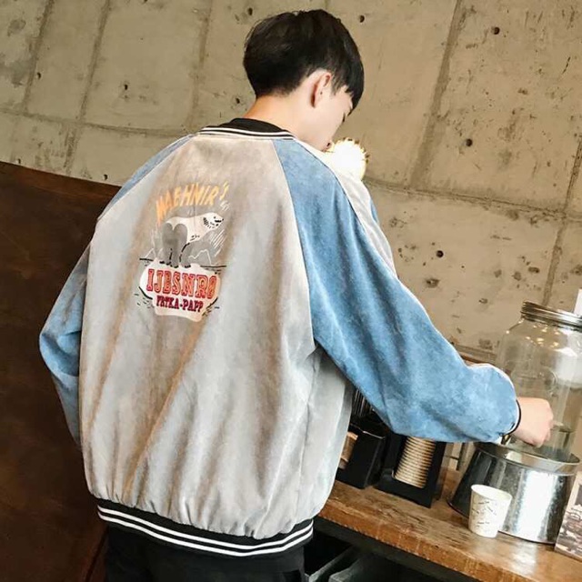 Áo khoác nam chất đẹp tay phối màu khác thân ( coi kĩ hình thật phía cuối ) | BigBuy360 - bigbuy360.vn