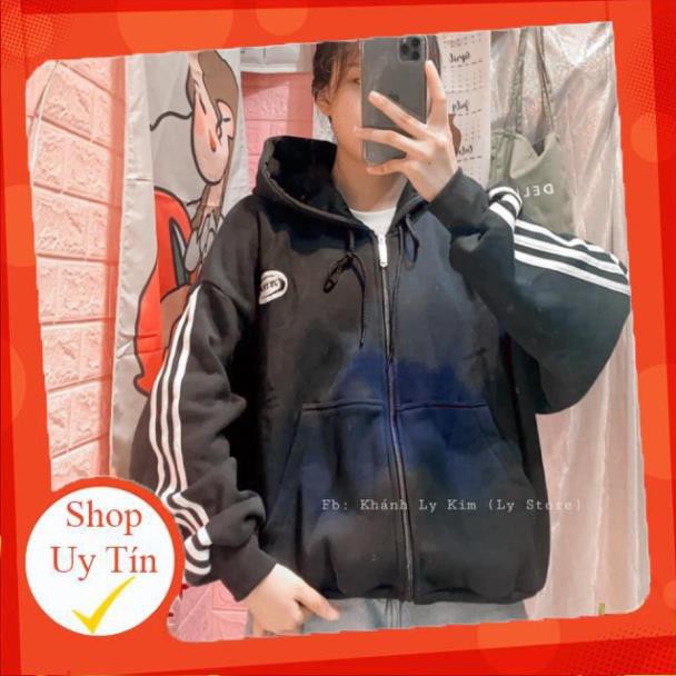 𝐒𝐀𝐋𝐄 SALE TẾT Xả. Áo hoodie nỉ 3 sọc unisex - Áo khoác thể thao kiểu dáng bomber năng động Ulzzang nam nữ HOT ¹ !