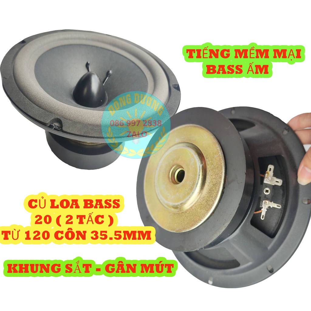 LOA BASS 20 HÀN QUỐC NÚM NHỌN - GIÁ 1 CỦ