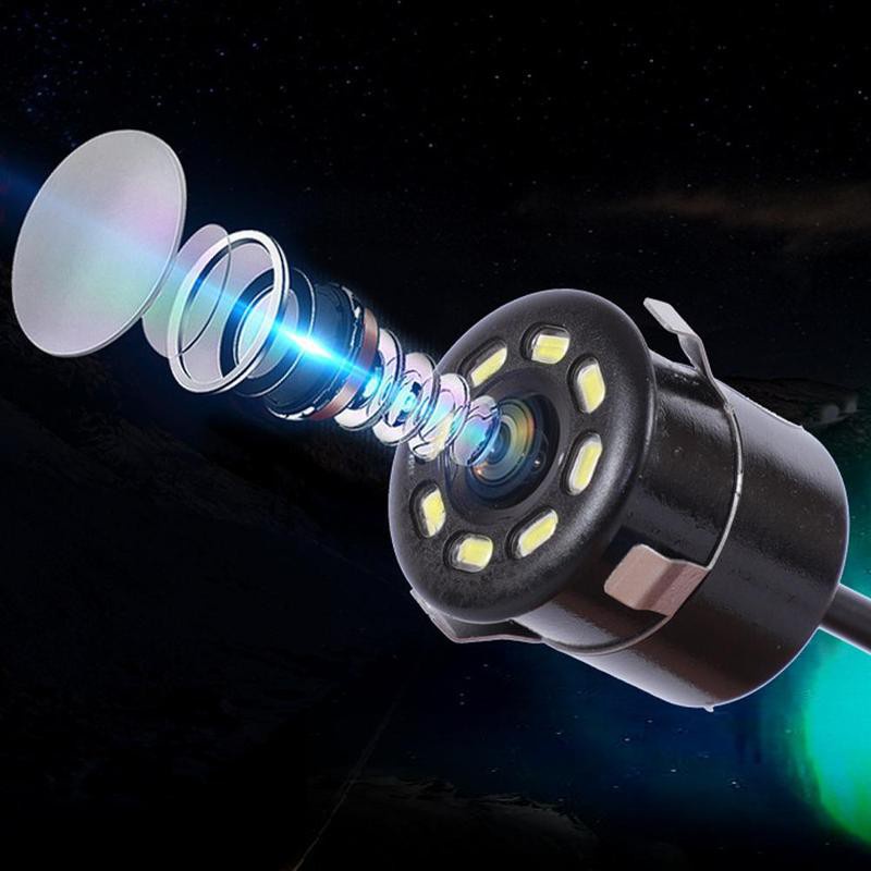 Camera chiếu hậu 170 CMOS 8 LED B5C0 chống thấm nước cho xe hơi | BigBuy360 - bigbuy360.vn