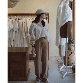 Áo sơ mi chất linen dày dặn cổ trụ - SM04