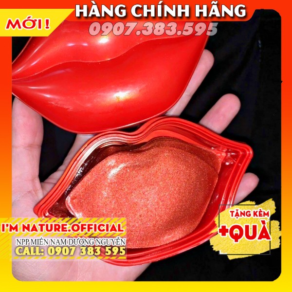 Hộp 20 Miếng Mặt Nạ Dưỡng Môi Hiisees Chiết Xuất Hoa Hồng️ - Rose Moisturizing Lip Mask 50gr