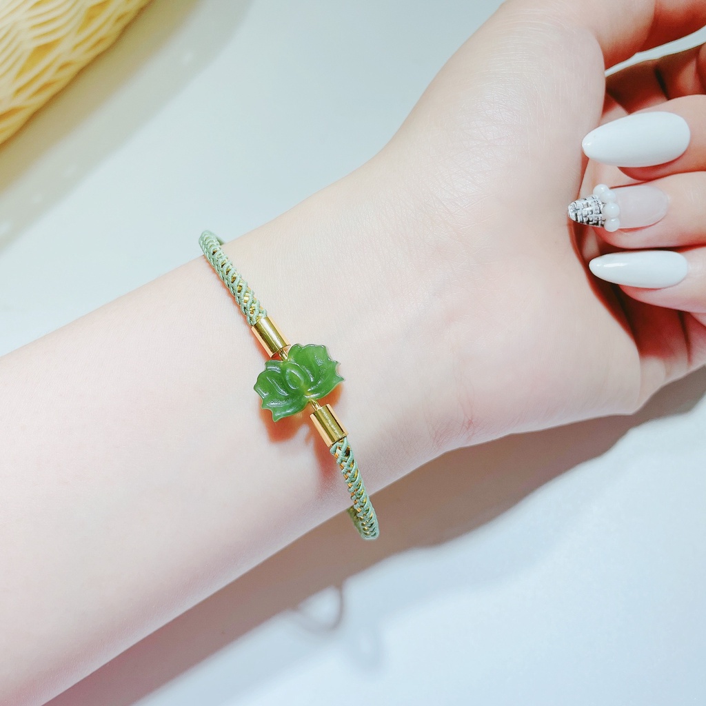 Vòng phong thủy mix 𝑯𝑶𝑨 𝑺𝑬𝑵 𝑵𝑮𝑶̣𝑪 𝑩𝑰́𝑪𝑯 đơn giản, trẻ trung
