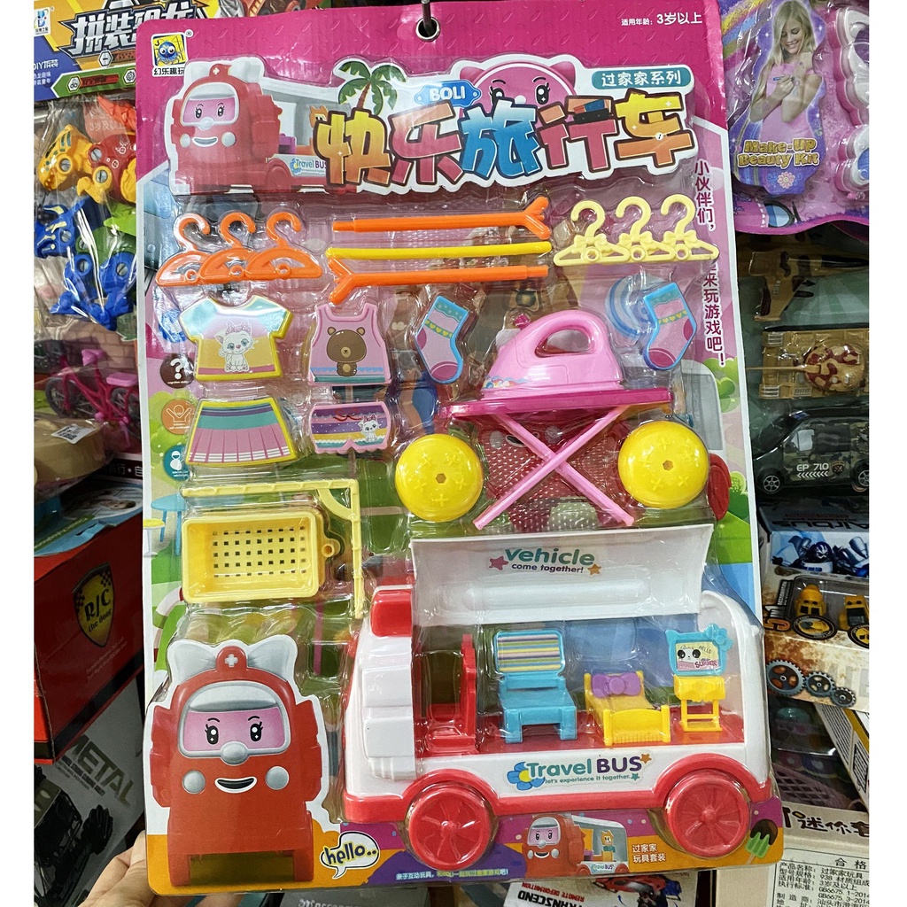 Đồ Chơi Xe Poli Xe Đổ Ăn-Đồ Chơi Gian Hàng Xe Robocar Poli-Đổ Chơi Phụ Kiện Phòng Ngủ Máy Giặt