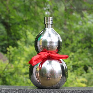 Bình hồ lô inox 3.5L vật dụng & trang trí độc đáo, mang ý nghĩa phong thủy