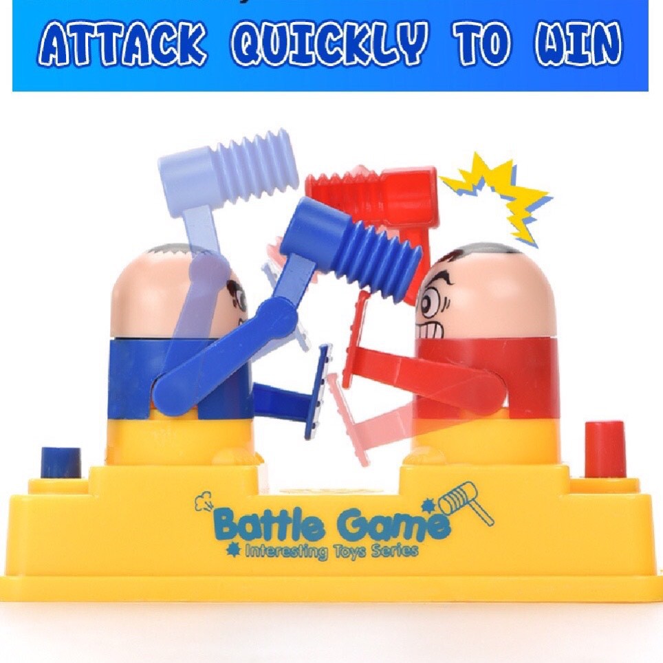 Đồ Chơi Đối Kháng Võ Sĩ Song Đấu Battle Game - Trò Chơi Đập Búa Gõ Đầu Vui Nhộn Hấp Dẫn