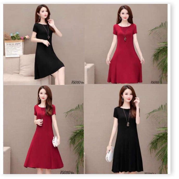 ĐẦM ĐŨI QUÃNG CHÂU,THIẾT KẾ HỌA TIẾT TRƠN NHƯNG KHÔNG KÉM PHẦN SANG TRỌNG THỜI TRANG MỚI KME