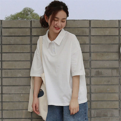 Áo Thun Nữ Tay Ngắn Màu Trơn Phong Cách Hàn Quốc | BigBuy360 - bigbuy360.vn