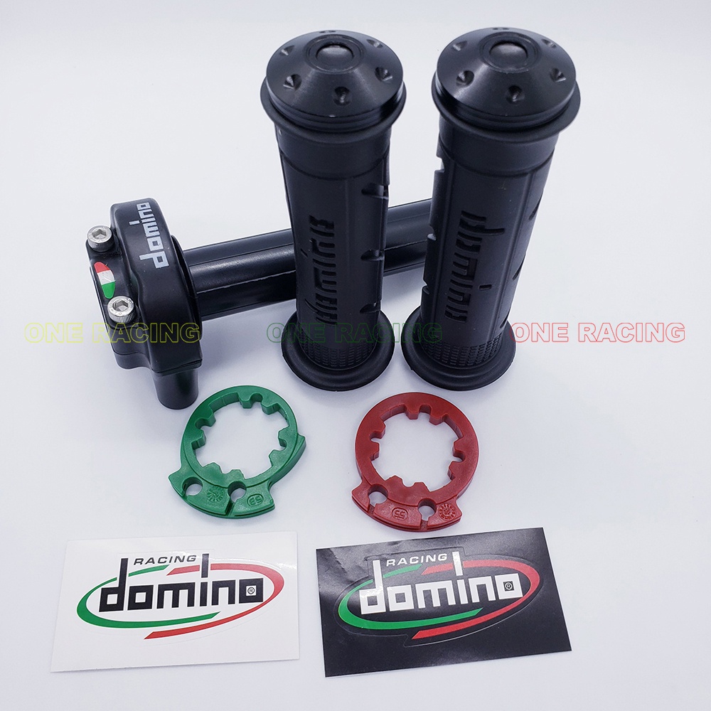 COMBO Cùm tăng tốc domino 2 dây ga, 2 Bao tay xe máy domino, mẫu cao cấp phù hợp cho tất cả dòng xe hiện nay, ONE RACING