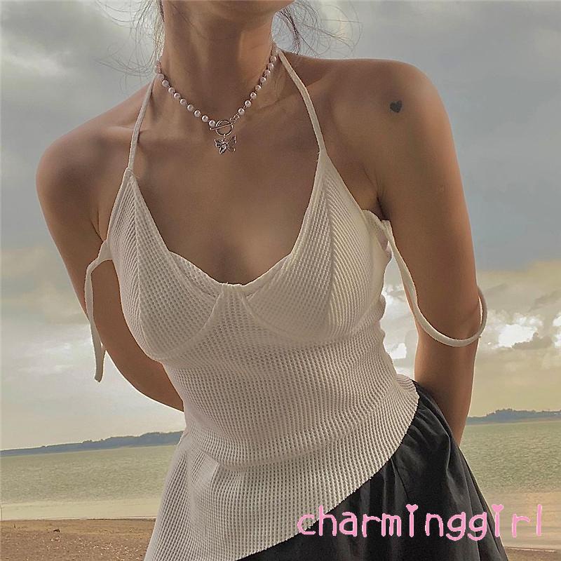 Áo không tay màu sắc trơn thoáng khí dành cho nữ