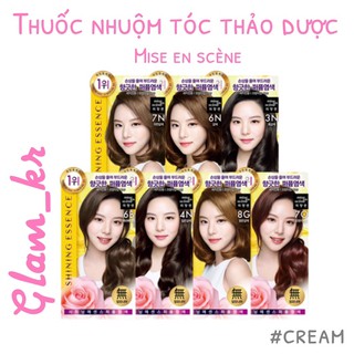 Thuốc nhuộm tóc thảo dược phủ bạc Mise en scene Shining Essence