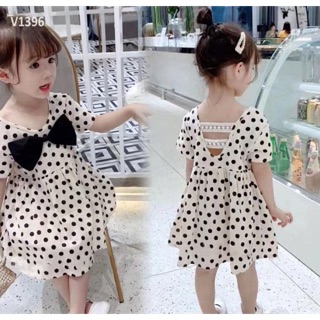 Váy chấm bi bé gái