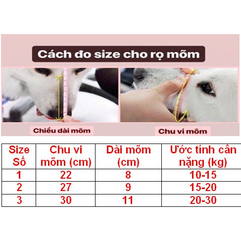 Rọ Mõm Chó - Rọ Mõm Cho Chó - Rọ Mõm Thú Cưng giahuypetshop