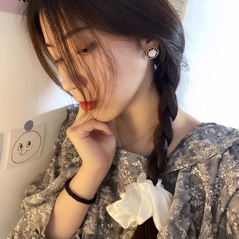 Dây buộc tóc vải co giãn màu trơn thời trang cho nữ