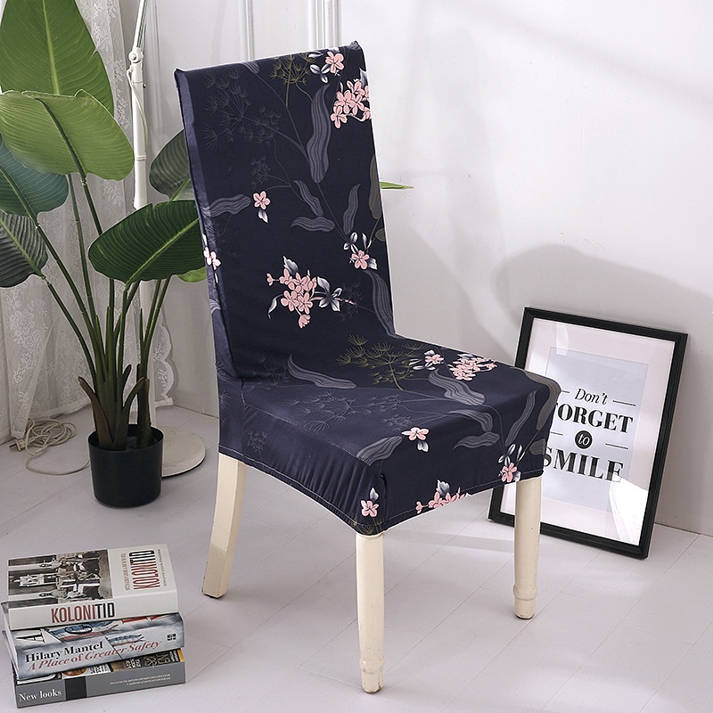 Cushion Dining Chair Cover Fabric Cover Classic Floral Design Anti Skid Scratch Protector  Multi Color