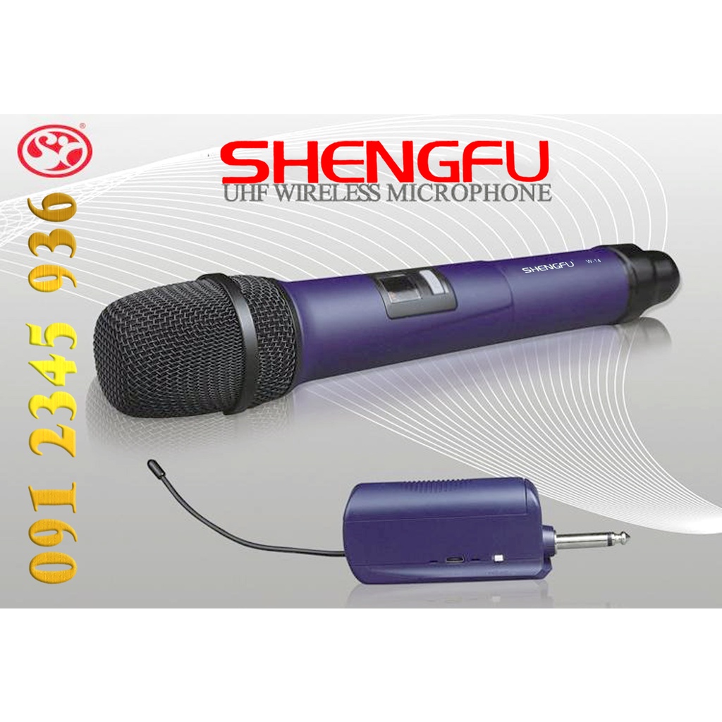 Mic loa kéo micro Shengfu W14 ( Shenhfu W-14 ) loại 1 cho dàn loa [[[ Bluetooth ]]] tổ chức ca hát vui vẻ. (Mẫu số 1)