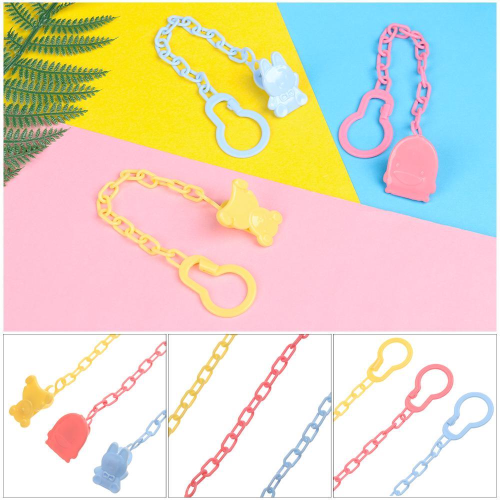 NIUYOU 1 Cái Giá Đỡ Núm Vú Giả Dây Xích Cho Trẻ Sơ Sinh Gặm