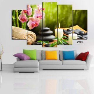 Bộ tranh ghép 5 tấm spa cảnh vật 80cm*120cm