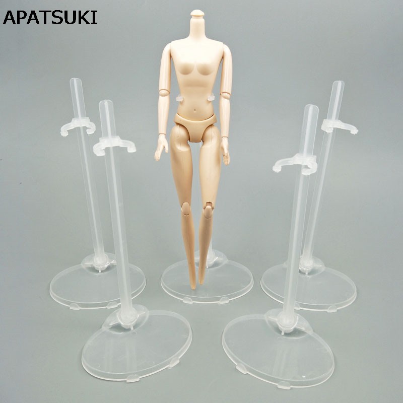 5 chiếc Giá đỡ trong suốt Hỗ trợ cho búp bê Barbie Giá đỡ màn hình mô hình ma-nơ