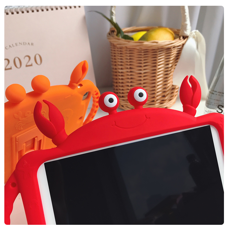 Ốp máy tính bảng mềm hình cua đỏ đáng yêu cho iPad 9.7 2018 2017 10.2 7th Pro 9.7 10.5 Air 1 2 3 Ipad mini 1 2 3 4 5 | BigBuy360 - bigbuy360.vn