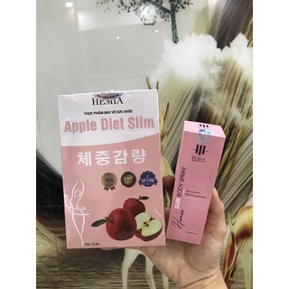 (Chính hãng)Thạch táo giảm cân hemia( tặng kèm xịt tan mỡ)