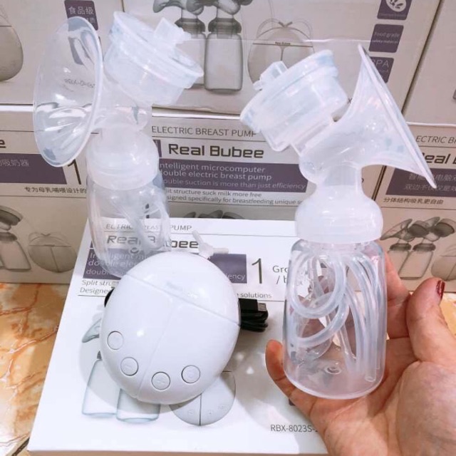 Máy hút sữa điện đôi Real Bubee