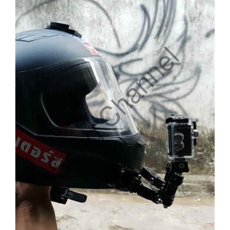 [Siêu Khuyến Mại]  Bộ Gắn Cằm Camera Hành Trình GoPro, SJCam, Eken ,02 Bên Chắc Chắn (Tặng Kèm Đế Cong + Keo 3M) | BigBuy360 - bigbuy360.vn