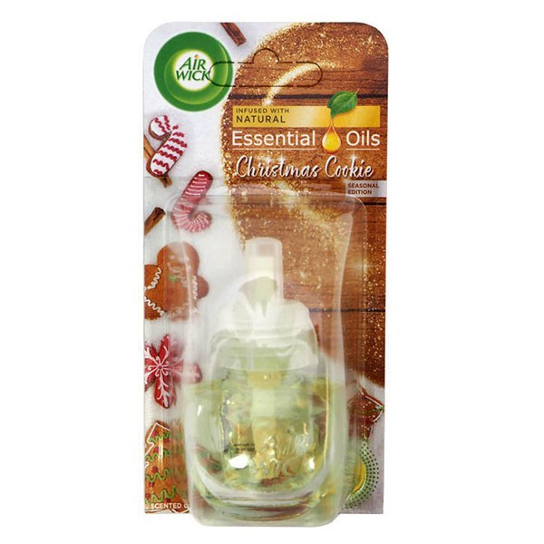 Chai tinh dầu cắm điện Airwick Refill AWK9326 Christmas Cookie 19ml (Hương bánh quế nướng)