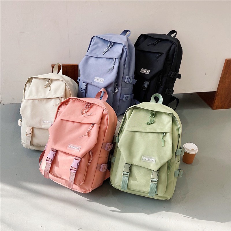 Balo Nam Nữ Ulzzang Thời Trang Phong Cách Basic Chống Thấm B99