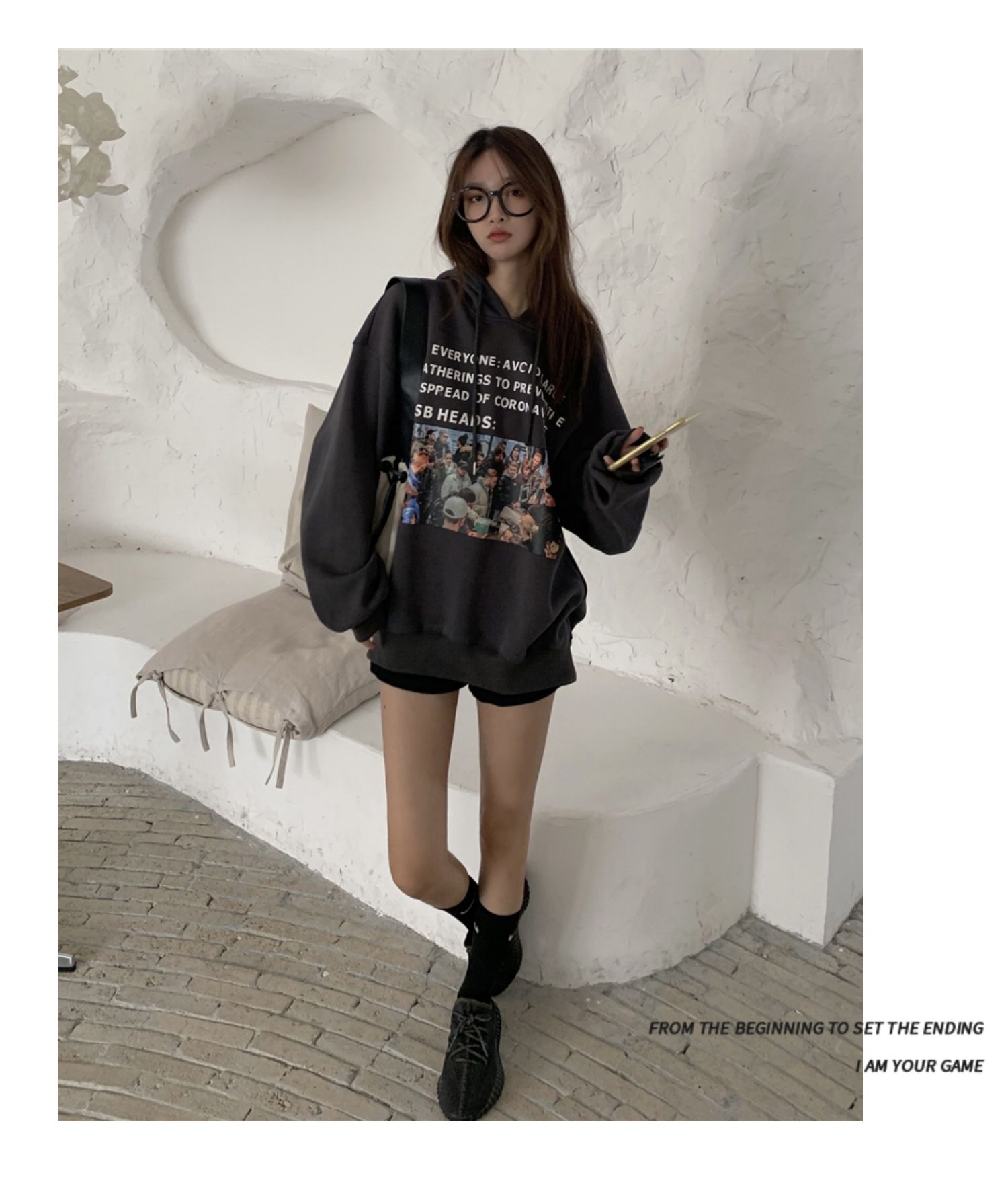 Áo Hoodie Tay Dài Dáng Rộng Thời Trang Xuân Thu Cho Nữ 2021 | BigBuy360 - bigbuy360.vn