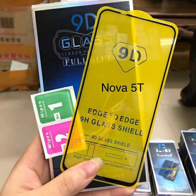 Kính cường lực Full màn Full keo 9D huawei nova 5T