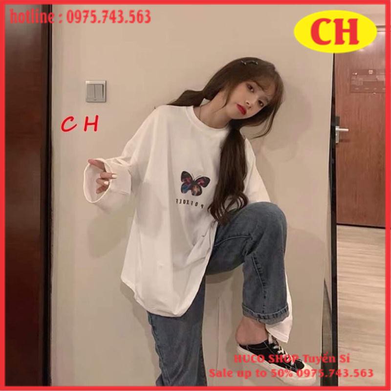 Áo thun tay dài nam nữ WIND chất cotton phông tay xuông unisex form rộng POXFFF sweater oversize ulzzang